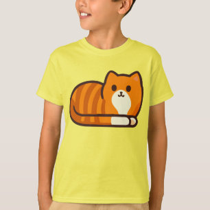 geslepen Oranje kat T-shirt