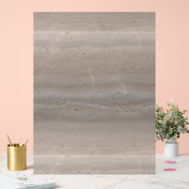 Geslepen travertijnsteen paddestoel taupe minimali acryl bord