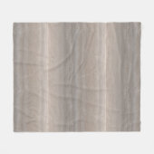Geslepen travertijnsteen paddestoel taupe minimali fleece deken (Voorkant (Horizontaal))