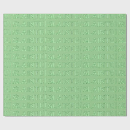 Gesleten groen glanzend inpakpapier medium (Vlak)