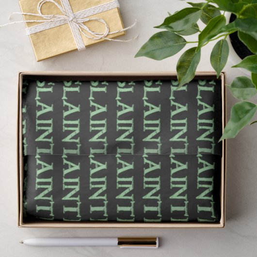 Gesleten zwart tissuepapier (Geschenk)