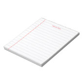Geslined papier professioneel eenvoudig minimalist notitieblok (Linkerzijde)