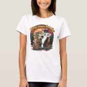 Geslopte Felines Yarn Dance Kat Chaos Incoming! T-shirt (Voorkant)