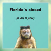 Gesloten aap-sticker van Florida Raamsticker (Vel 3)