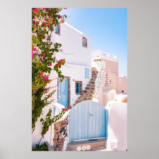 GESLOTEN BLAUWE GATE POSTER (Voorkant)