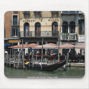 Gesloten café terrace, Venetië, Italië Muismat