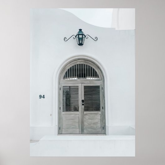 GESLOTEN DRUKDEUR BINNEN ZWARTE LICHTE ZIN POSTER (Voorkant)