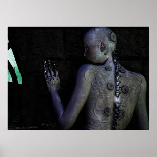 Gesloten en gebroken poster