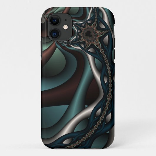 Gesloten fractaal hoesje voor reactie op iphone4 (Achterkant)