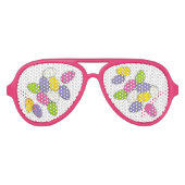 Gesloten gemalen melk PaashautSnoep Aviator Zonnebril (Voorkant)