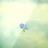 Gesloten Getting Married Floral Wedding Raamsticker (Vel 3)