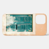 Gesloten groene houten deur Case-Mate iPhone case (Achterkant (horizontaal))