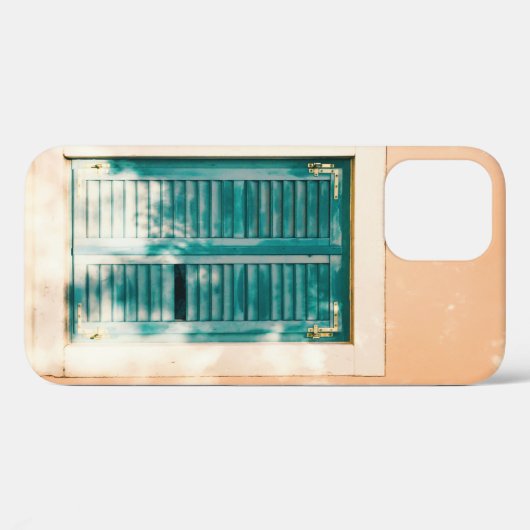 Gesloten groene houten deur Case-Mate iPhone case (Achterkant (horizontaal))