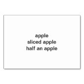 Gesloten halve appelen Leeskaarten voor volwassene Kaart (Achterkant)