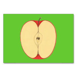 Gesloten halve appelen Leeskaarten voor volwassene Kaart