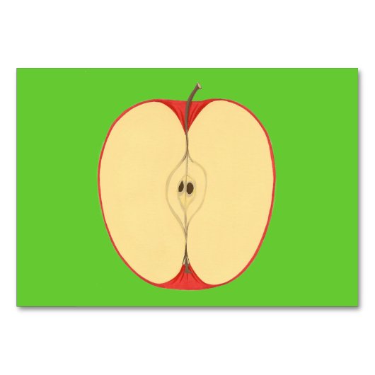 Gesloten halve appelen Leeskaarten voor volwassene Kaart (Voorkant)