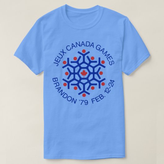 Gesloten Jeux Canada Spelen 1979 T-shirt (Design voorkant)