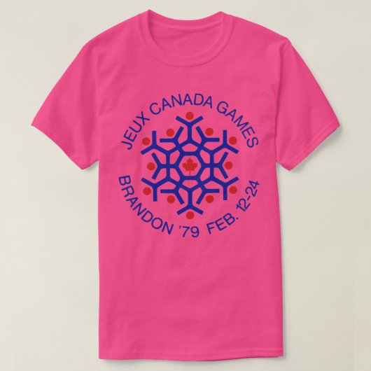 Gesloten Jeux Canada Spelen 1979 T-shirt (Design voorkant)