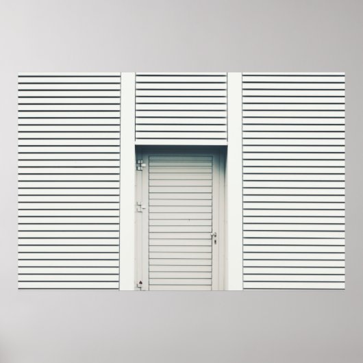 GESLOTEN LOUVER DEUR POSTER (Voorkant)