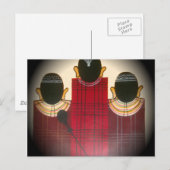 Gesloten Masai Familieportret Briefkaart (Voorkant / Achterkant)