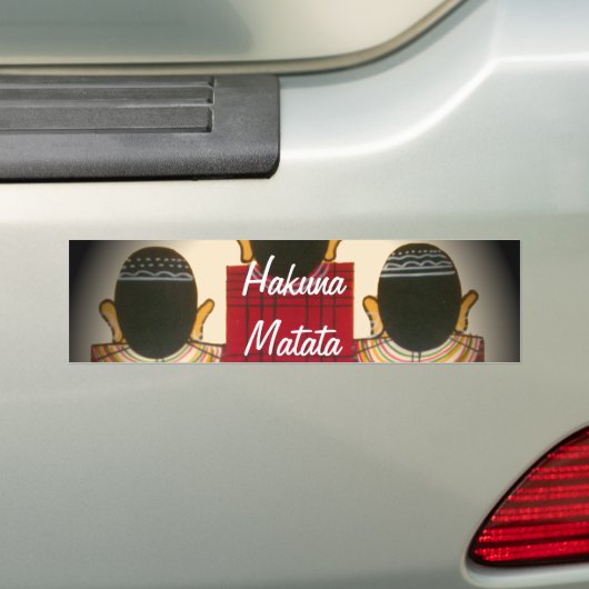 Gesloten Masai Familieportret Bumpersticker (Op auto)