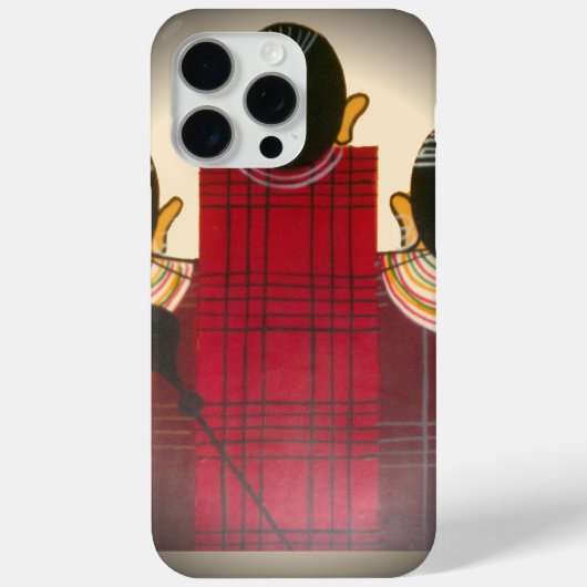 Gesloten Masai Familieportret Case-Mate iPhone Case (Achterkant)