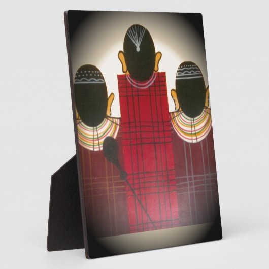 Gesloten Masai Familieportret Fotoplaat (Zijkant)