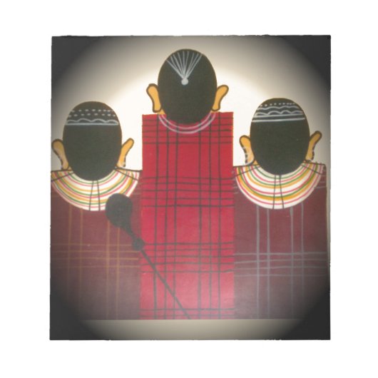 Gesloten Masai Familieportret Notitieblok (Voorkant)