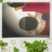 Gesloten Masai Familieportret Theedoek (Gevouwen)