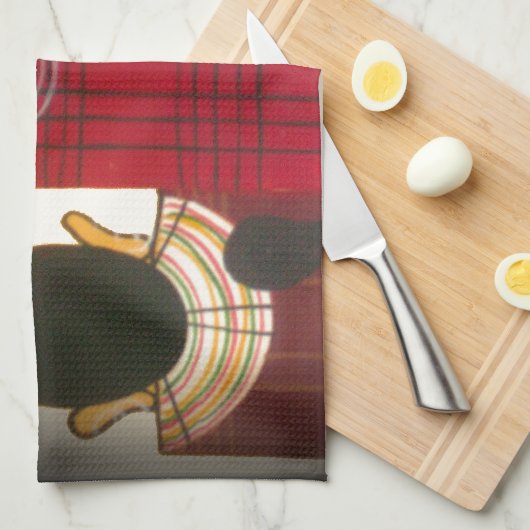 Gesloten Masai Familieportret Theedoek (Quarter Fold)