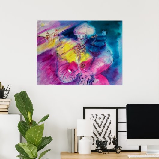 GESLOTEN MET OWL EN VIOLIN POSTER (Thuiskantoor)