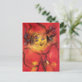 GESLOTEN MET RODE RIBBON BRIEFKAART (Staand voorkant)