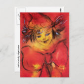 GESLOTEN MET RODE RIBBON BRIEFKAART (Voorkant / Achterkant)