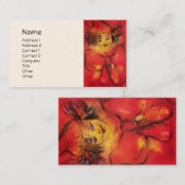 GESLOTEN MET RODE RIBBON VISITEKAARTJE (Voorkant / Achterkant)