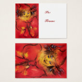 GESLOTEN MET RODE RIBBON VISITEKAARTJES (Voorkant /achterkant)