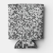 Gesloten mini-kwadraten in grijze tonnen om vrij t blikjeskoeler (Voorkant)