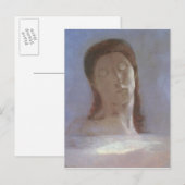 Gesloten ogen, 1890 briefkaart (Voorkant / Achterkant)