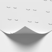 Gesloten ogen, alleen wimpers cadeaupapier (Hoek)