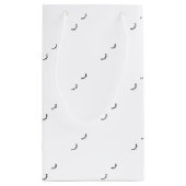 Gesloten ogen, alleen wimpers klein cadeauzakje (Achterkant)