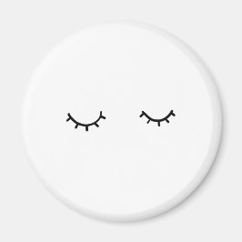 Gesloten ogen, alleen wimpers magneet