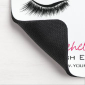 Gesloten ogen lange zweetuitbreiding muismat (Hoek)