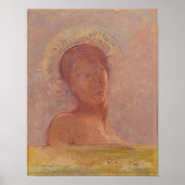 Gesloten ogen (Redon 1899) Poster (Voorkant)