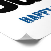 Gesloten op 4 juli Raam Sticker Poster (Hoek)