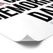 Gesloten op herdenkingsdag poster (Hoek)