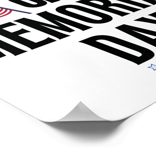 Gesloten op herdenkingsdag poster (Hoek)