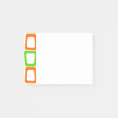 Gesloten rechthoeken achteraf notities post-it® notes (Voorkant)