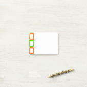 Gesloten rechthoeken achteraf notities post-it® notes (Op bureau)
