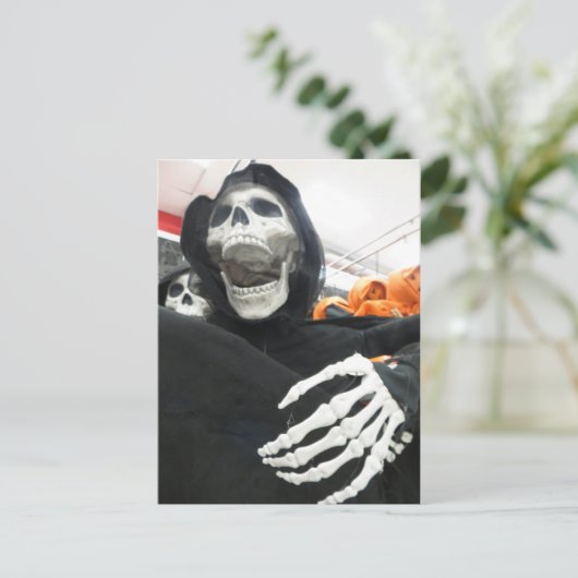 Gesloten Skeleton Briefkaart (Staand voorkant)