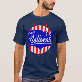 Gesloten Syracuse Nationals Basketbal 1961 T-shirt