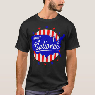 Gesloten Syracuse Nationals Basketbal 1961 T-shirt
